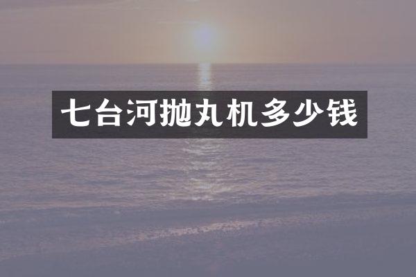 七臺(tái)河拋丸機(jī)多少錢(qián)