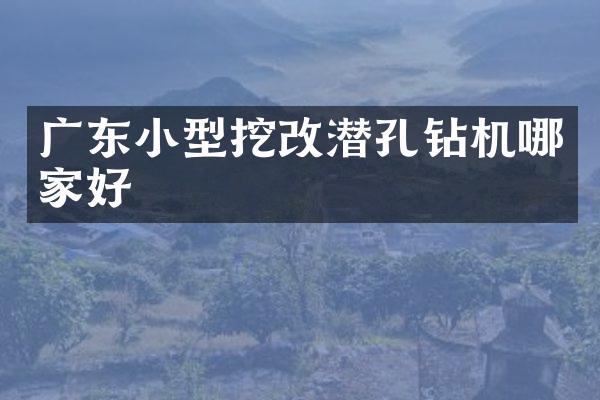 廣東小型挖改潛孔鉆機哪家好