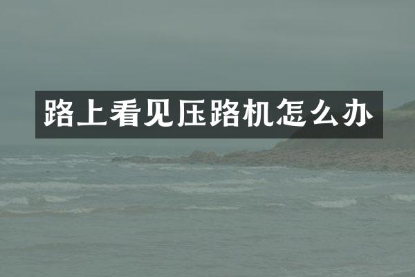 路上看見壓路機怎么辦