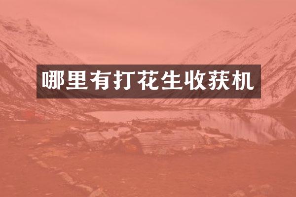 哪里有打花生收獲機(jī)