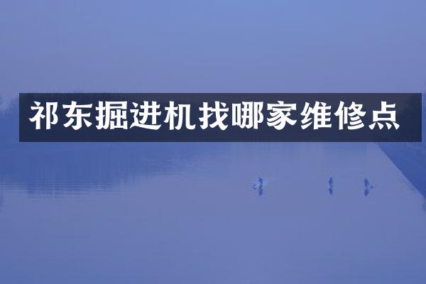 祁東掘進機找哪家維修點