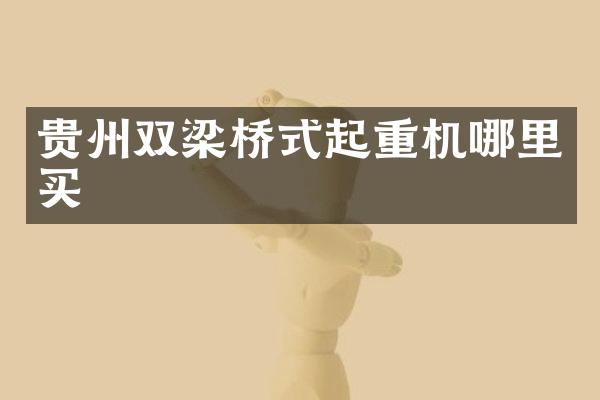 貴州雙梁橋式起重機(jī)哪里買
