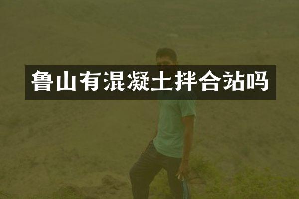 魯山有混凝土拌合站嗎