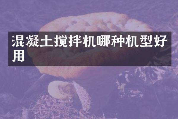 混凝土搅拌机哪种机型好用