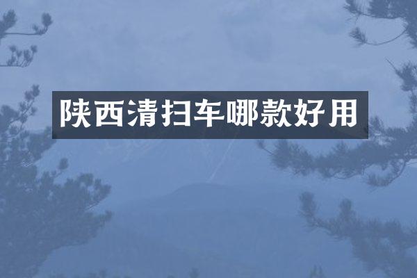 陜西清掃車哪款好用