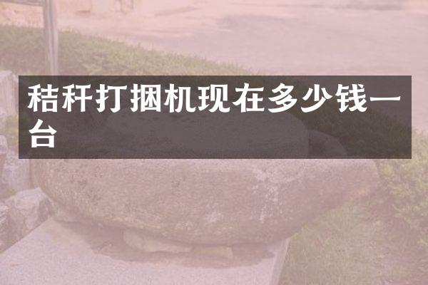 秸稈打捆機(jī)現(xiàn)在多少錢一臺(tái)