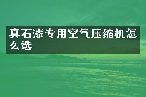 真石漆專用空氣壓縮機怎么選