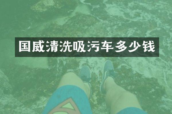 國威清洗吸污車多少錢