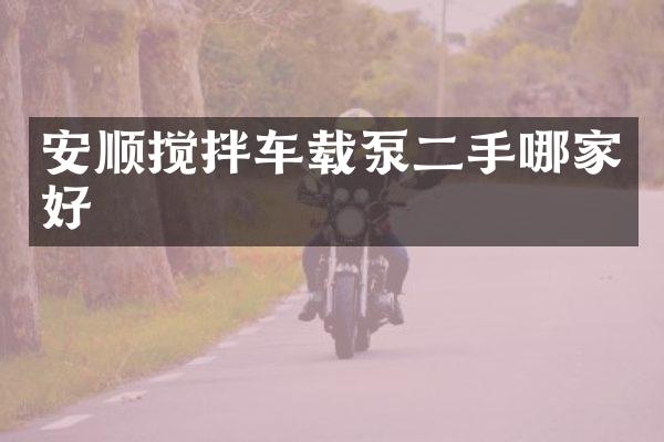 安順攪拌車載泵二手哪家好