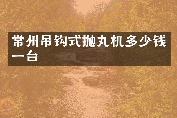 常州吊鉤式拋丸機多少錢一臺
