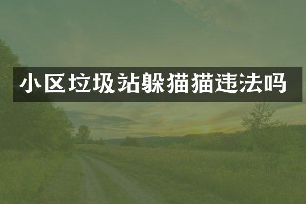 小區(qū)垃圾站躲貓貓違法嗎