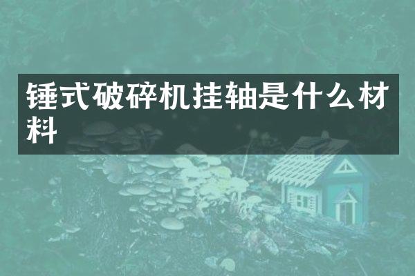 錘式破碎機(jī)掛軸是什么材料