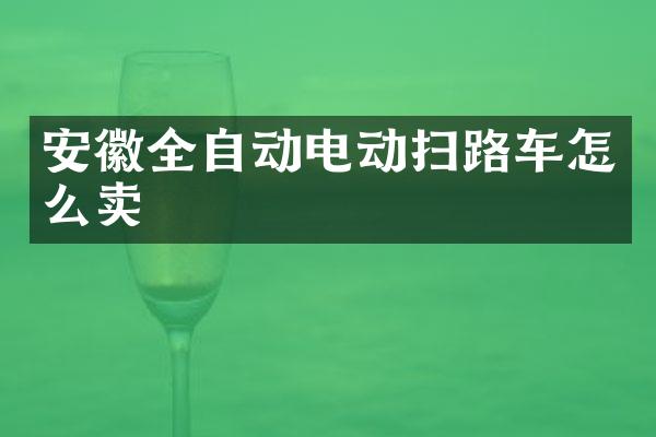安徽全自動(dòng)電動(dòng)掃路車(chē)怎么賣(mài)