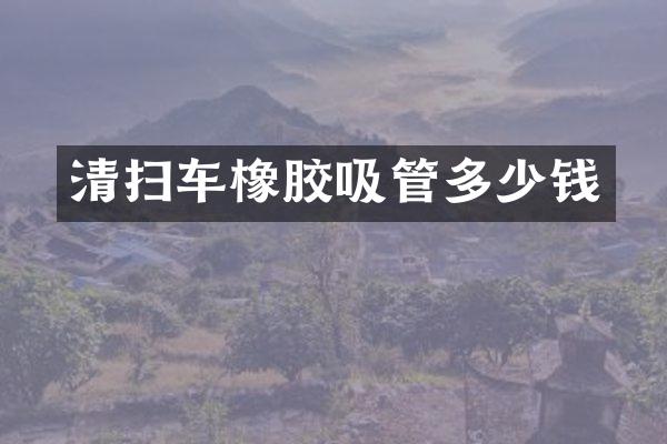 清掃車橡膠吸管多少錢