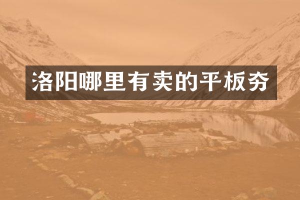 洛陽哪里有賣的平板夯