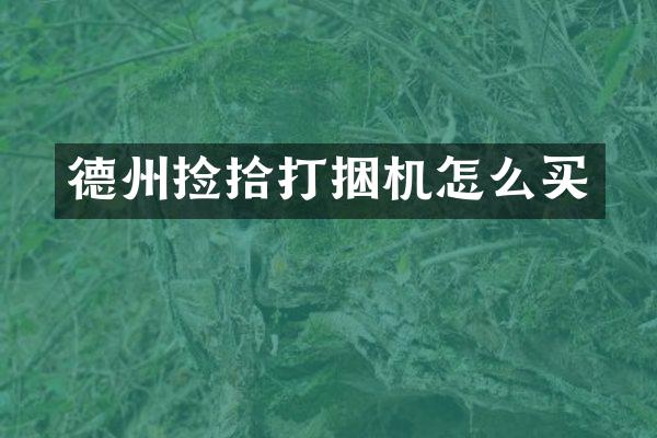 德州撿拾打捆機(jī)怎么買