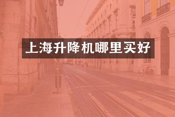 上海升降機(jī)哪里買(mǎi)好