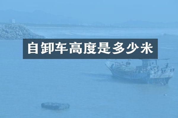 自卸車高度是多少米