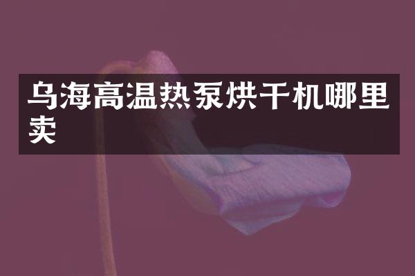 烏海高溫熱泵烘干機哪里賣