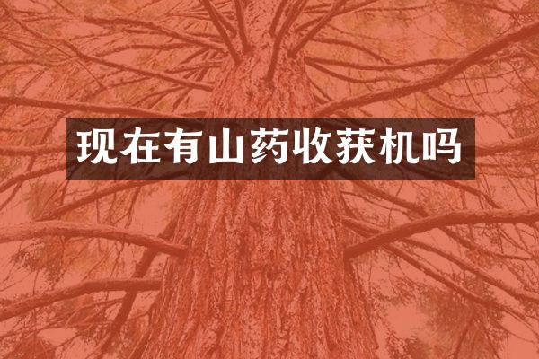 現(xiàn)在有山藥收獲機(jī)嗎