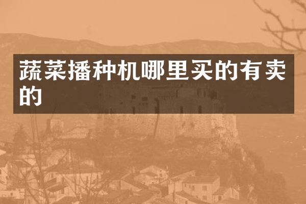 蔬菜播種機(jī)哪里買(mǎi)的有賣(mài)的