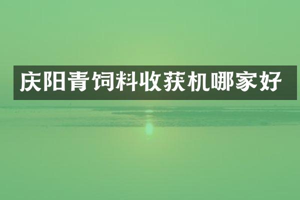 慶陽(yáng)青飼料收獲機(jī)哪家好