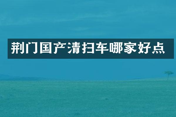 荆门国产清扫车哪家好点