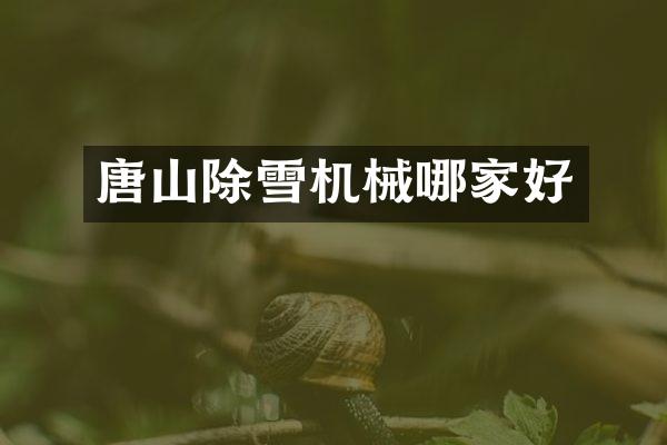 唐山除雪机械哪家好
