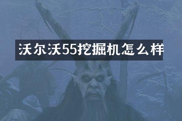 沃尔沃55挖掘机怎么样