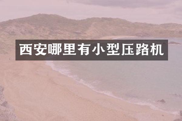 西安哪里有小型压路机