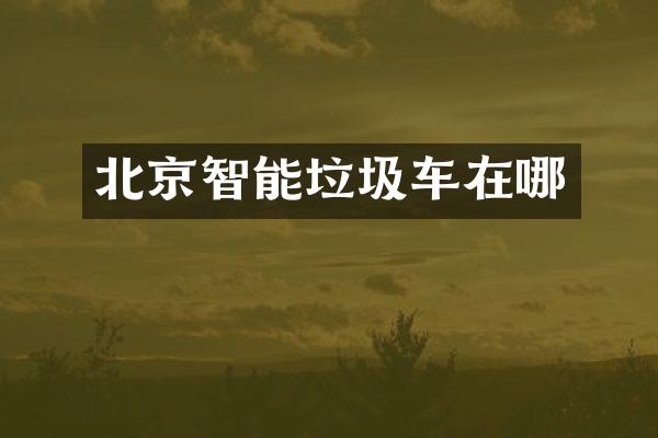 北京智能垃圾车在哪