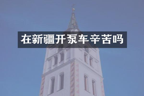 在新疆开泵车辛苦吗