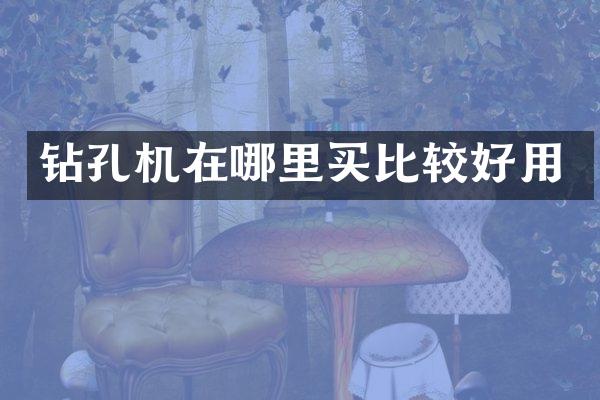 钻孔机在哪里买比较好用