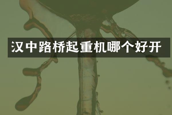汉中路桥起重机哪个好开