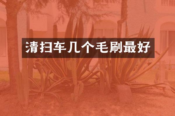 清扫车几个毛刷最好