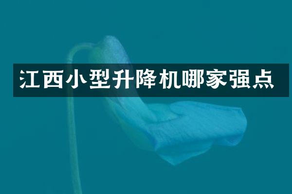 江西小型升降机哪家强点