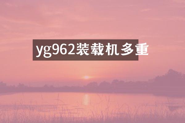 yg962装载机多重