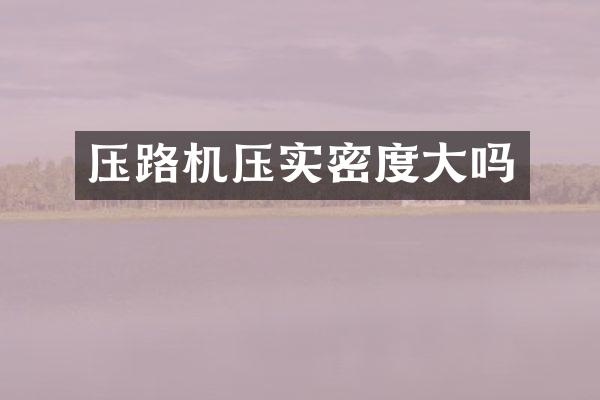 压路机压实密度大吗