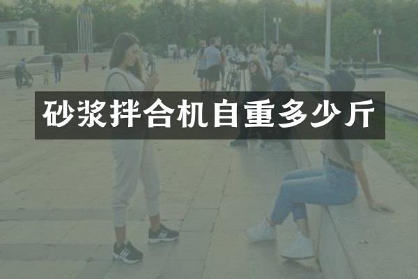 砂浆拌合机自重多少斤