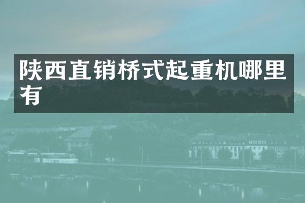 陕西直销桥式起重机哪里有