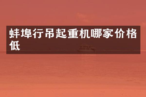 蚌埠行吊起重机哪家价格低