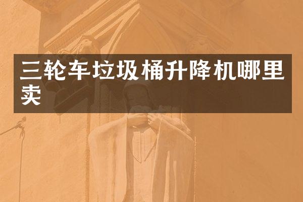 三轮车垃圾桶升降机哪里卖