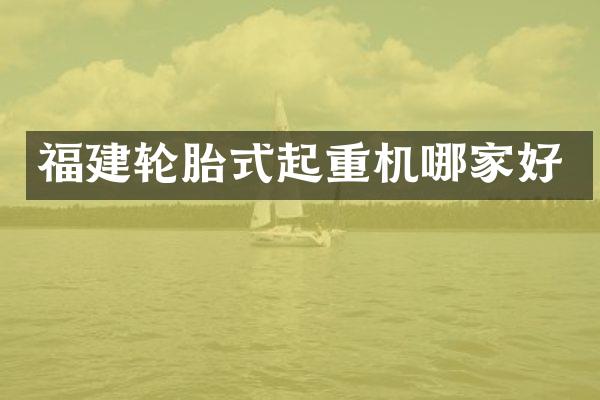 福建轮胎式起重机哪家好