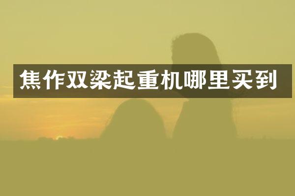 焦作双梁起重机哪里买到