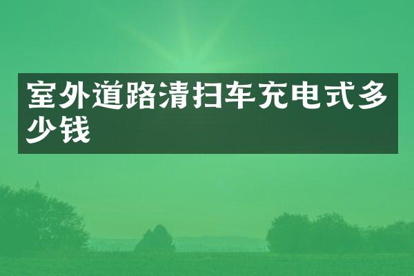 室外道路清扫车充电式多少钱