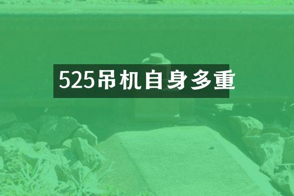 525吊机自身多重