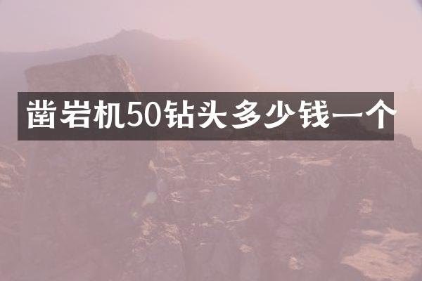 凿岩机50钻头多少钱一个