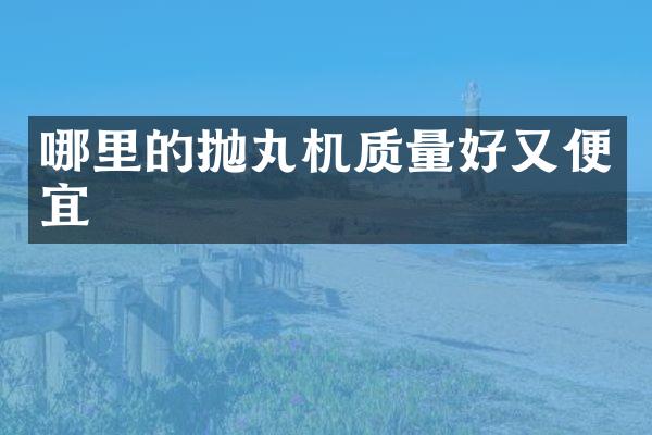哪里的抛丸机质量好又便宜