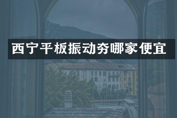 西宁平板振动夯哪家便宜