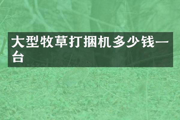 大型牧草打捆机多少钱一台